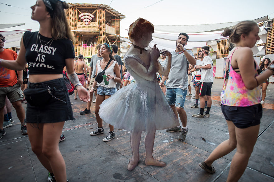 What If People From Classical Paintings Attended A Music Festival