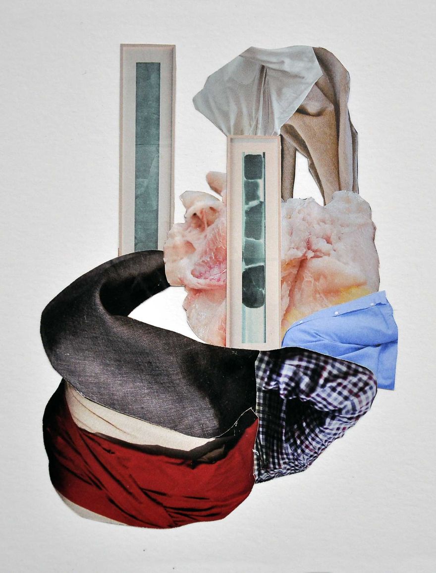 I Made These Fabric Collages Out Of Martha Stewart Magazines