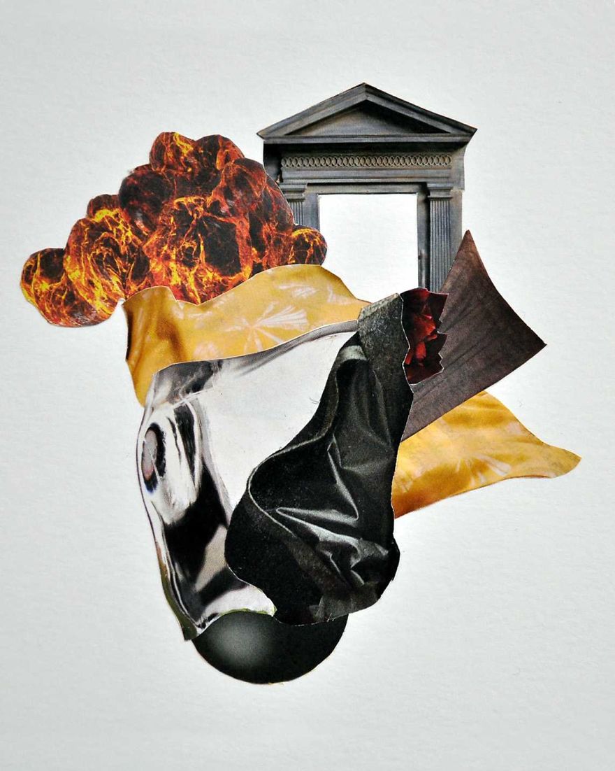 I Made These Fabric Collages Out Of Martha Stewart Magazines