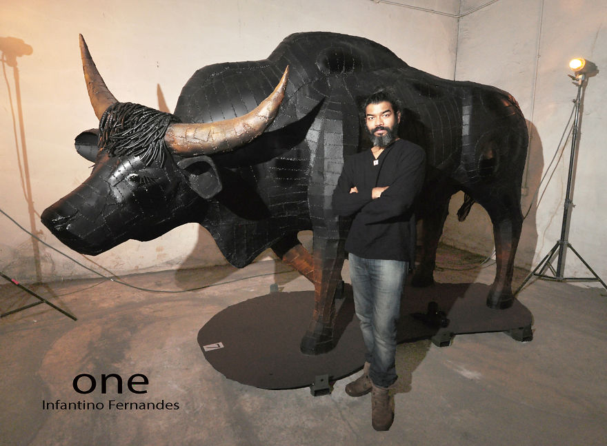 Steel Installation By Sculpture Artist Infantino Fernandes Steel Installation By Sculpture Artist Infantino Fernandes