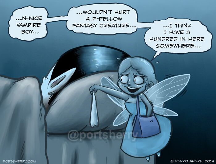 46 Funny “Port Sherry” Comics That Blend Everyday Moments With Absurd Twists (New Pics) 46 Funny “Port Sherry” Comics That Blend Everyday Moments With Absurd Twists (New Pics)