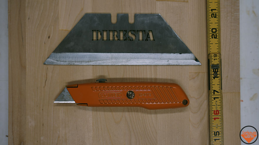 Carving A Giant Utility Knife Entirely Out Of Wood Carving A Giant Utility Knife Entirely Out Of Wood