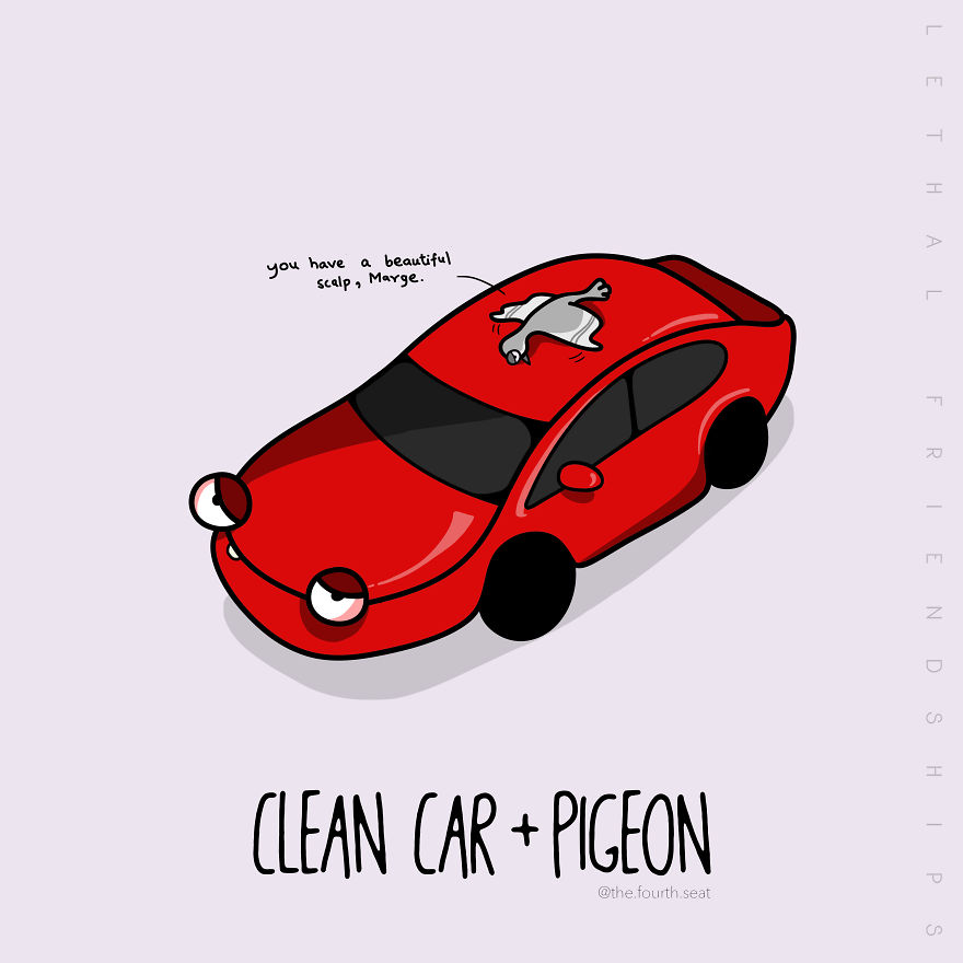 I Illustrated A Small Series Titled “Lethal Friendships” For Friendship Day I Illustrated A Small Series Titled “Lethal Friendships” For Friendship Day