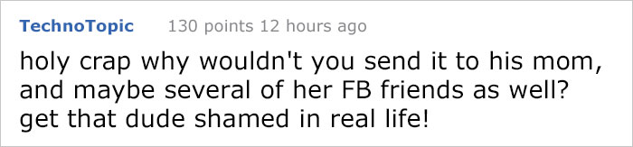 Unsolicited Douche Sends Dick Pic To Woman At 3 AM, So She Tracks Down His Mom