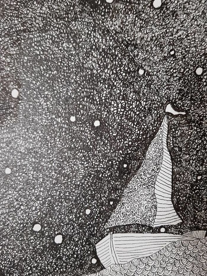 The Sea Of Watercolor And Ink