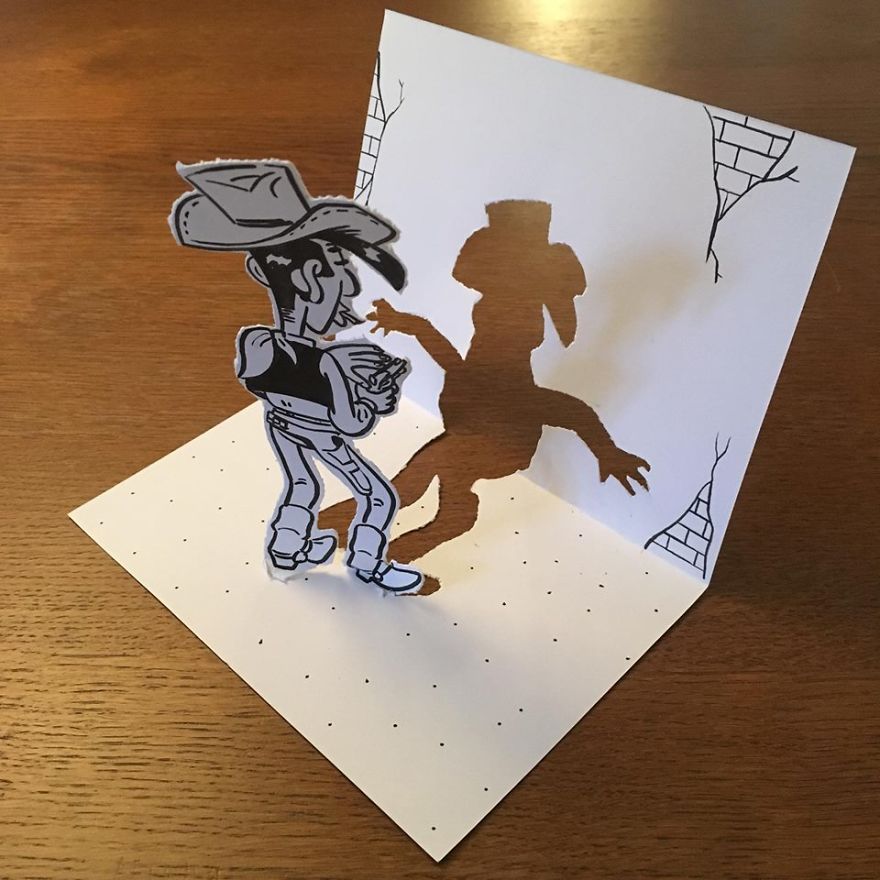 Artist Brings His Drawings To Life By Playing With A Simple Piece Of Paper Artist Brings His Drawings To Life By Playing With A Simple Piece Of Paper