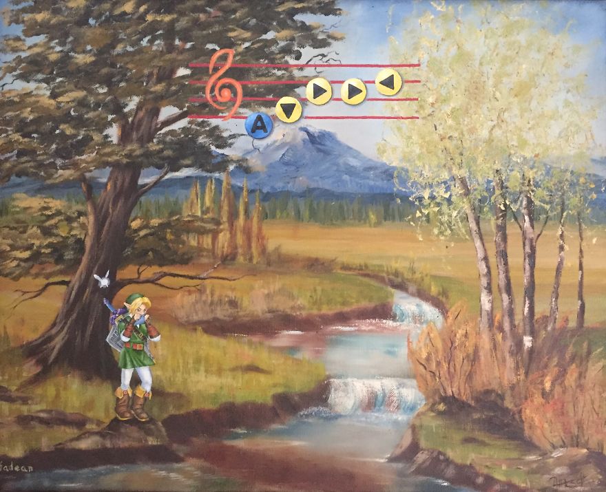 I Take Unwanted Thrift Store Art And Add A Touch Of Whimsy And Pop Culture I Take Unwanted Thrift Store Art And Add A Touch Of Whimsy And Pop Culture