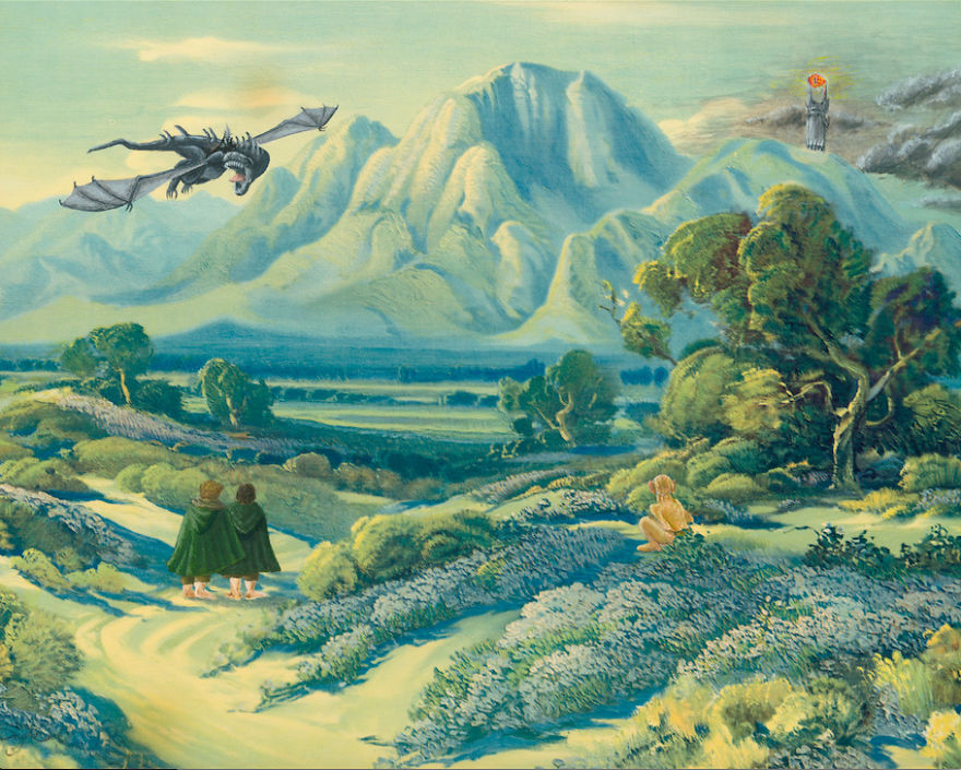 I Take Unwanted Thrift Store Art And Add A Touch Of Whimsy And Pop Culture I Take Unwanted Thrift Store Art And Add A Touch Of Whimsy And Pop Culture