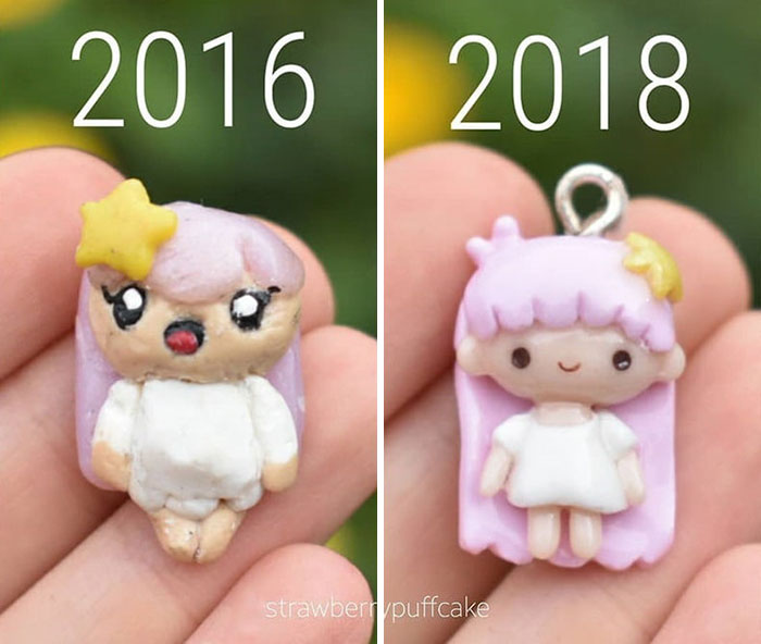 Artist Tries To Recreate Her Old Artworks, Gets Pleasantly Surprised By How Much She Has Evolved (41 Pics) Artist Tries To Recreate Her Old Artworks, Gets Pleasantly Surprised By How Much She Has Evolved (41 Pics)