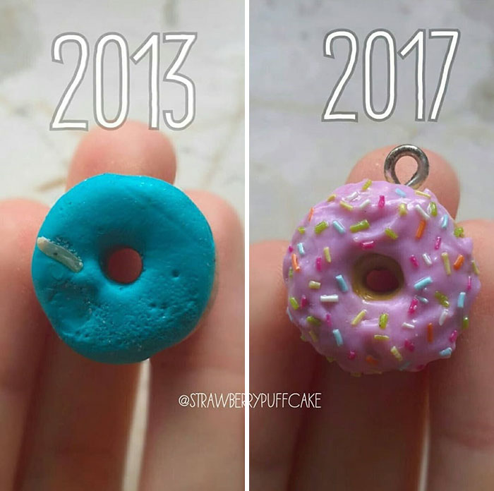 Artist Tries To Recreate Her Old Artworks, Gets Pleasantly Surprised By How Much She Has Evolved (41 Pics) Artist Tries To Recreate Her Old Artworks, Gets Pleasantly Surprised By How Much She Has Evolved (41 Pics)