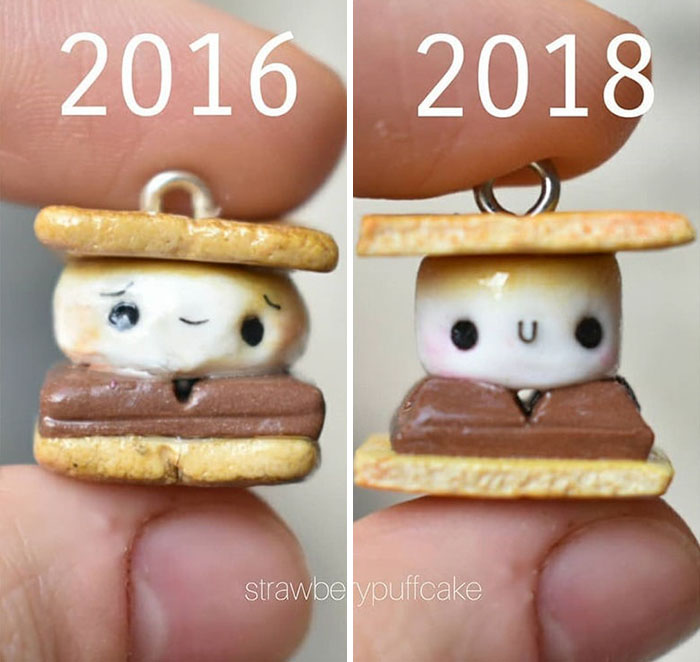 Artist Tries To Recreate Her Old Artworks, Gets Pleasantly Surprised By How Much She Has Evolved (41 Pics) Artist Tries To Recreate Her Old Artworks, Gets Pleasantly Surprised By How Much She Has Evolved (41 Pics)