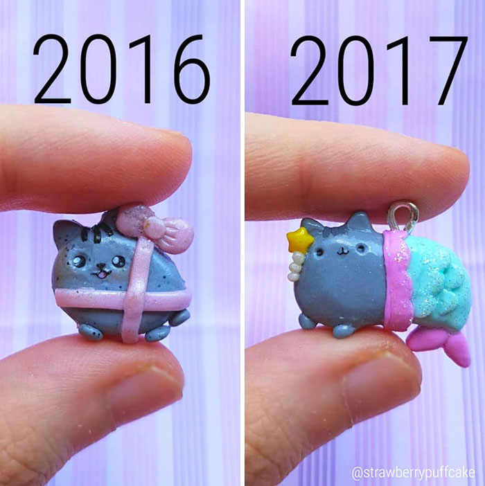 Artist Tries To Recreate Her Old Artworks, Gets Pleasantly Surprised By How Much She Has Evolved (41 Pics) Artist Tries To Recreate Her Old Artworks, Gets Pleasantly Surprised By How Much She Has Evolved (41 Pics)