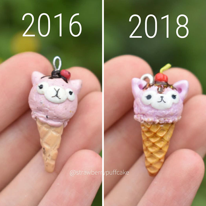 Artist Tries To Recreate Her Old Artworks, Gets Pleasantly Surprised By How Much She Has Evolved (41 Pics) Artist Tries To Recreate Her Old Artworks, Gets Pleasantly Surprised By How Much She Has Evolved (41 Pics)