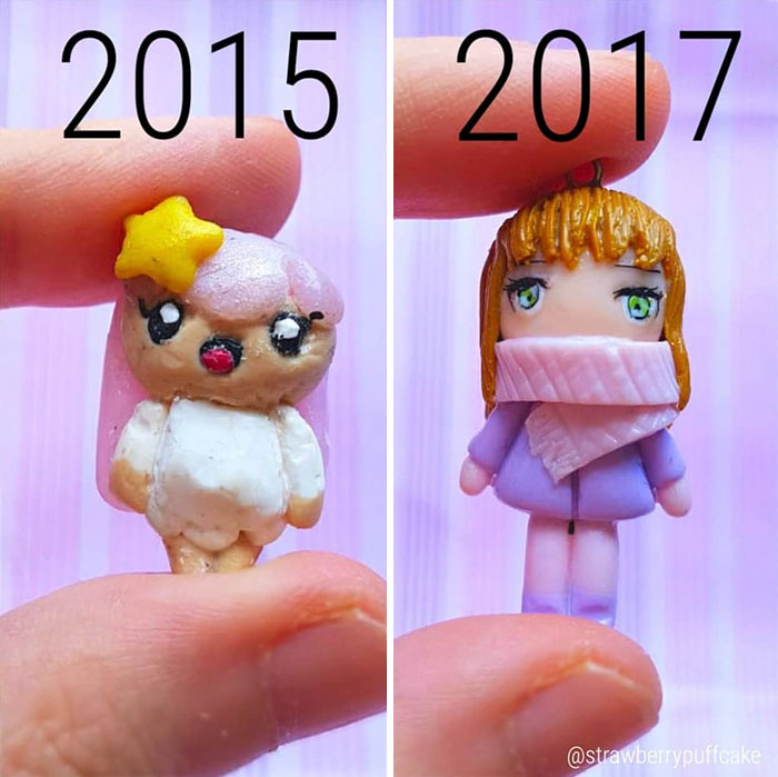 Artist Tries To Recreate Her Old Artworks, Gets Pleasantly Surprised By How Much She Has Evolved (41 Pics) Artist Tries To Recreate Her Old Artworks, Gets Pleasantly Surprised By How Much She Has Evolved (41 Pics)