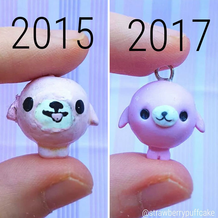 Artist Tries To Recreate Her Old Artworks, Gets Pleasantly Surprised By How Much She Has Evolved (41 Pics) Artist Tries To Recreate Her Old Artworks, Gets Pleasantly Surprised By How Much She Has Evolved (41 Pics)