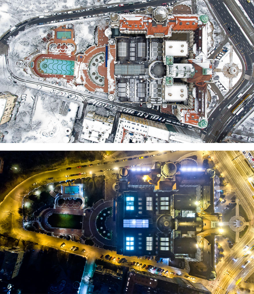 I Display The Iconic, 100-Year-Old Gellért Thermal Baths Through Startling Pairs Of Pictures