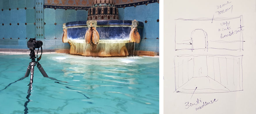 I Display The Iconic, 100-Year-Old Gellért Thermal Baths Through Startling Pairs Of Pictures