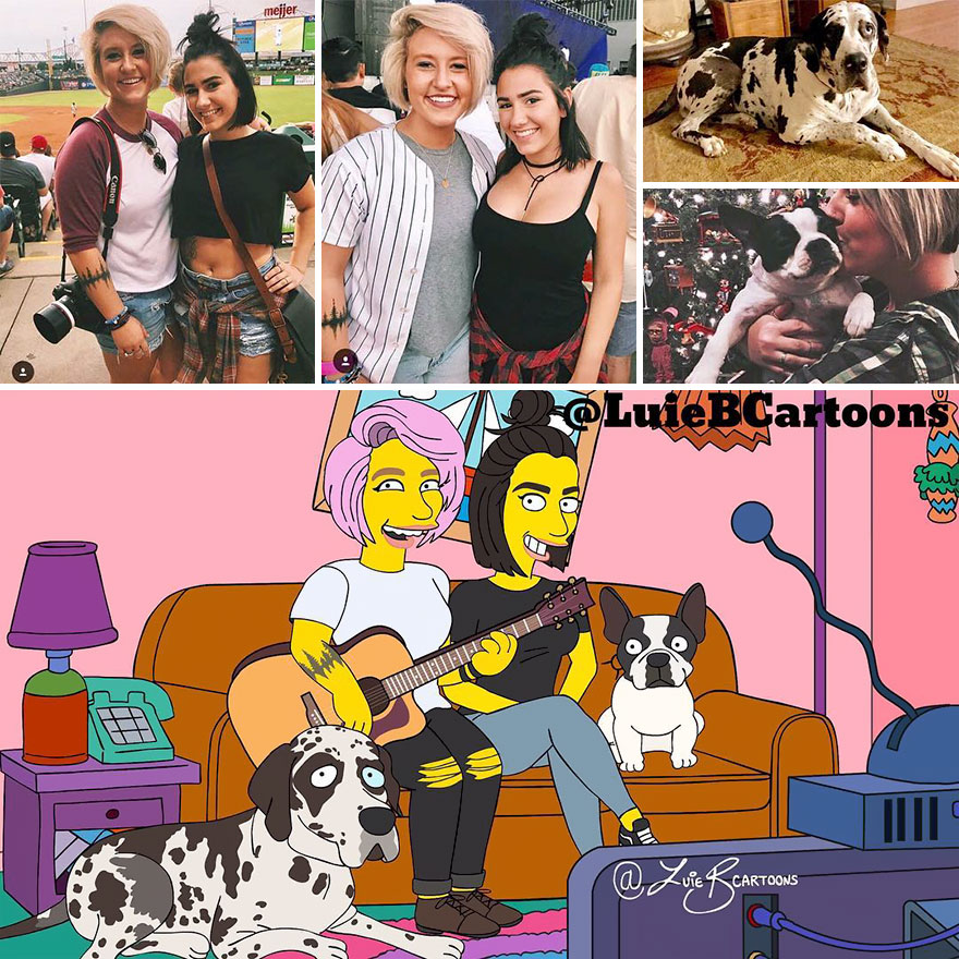 Artist Turns People Into Simpsons And Everyone Is Loving It Artist Turns People Into Simpsons And Everyone Is Loving It