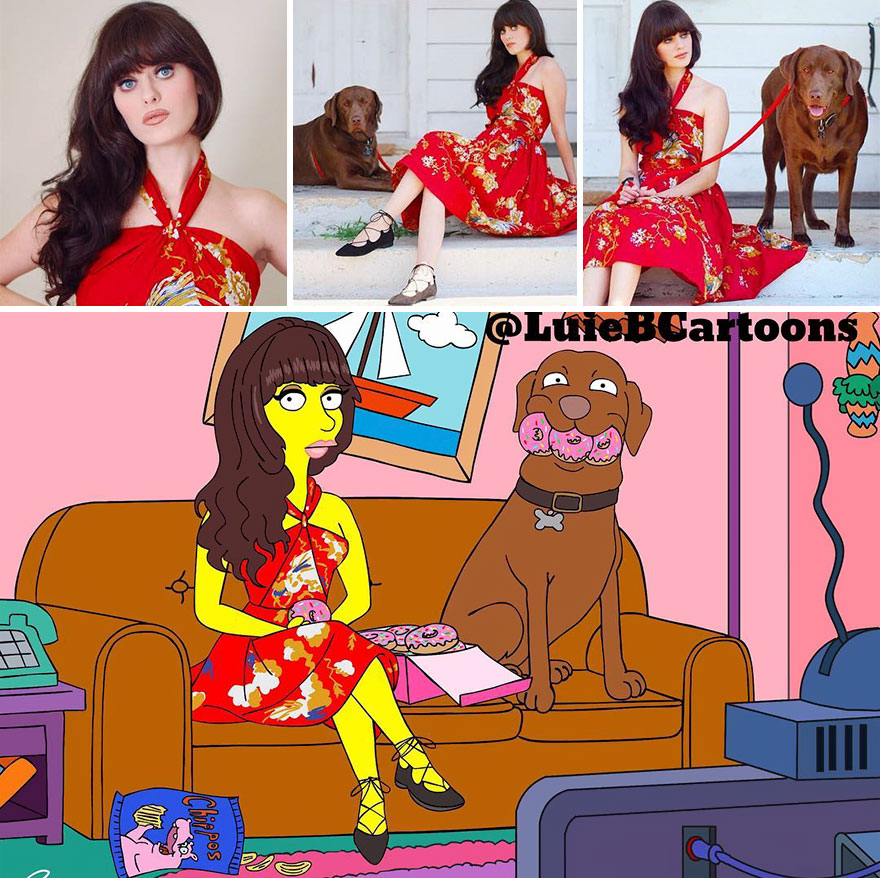 Artist Turns People Into Simpsons And Everyone Is Loving It Artist Turns People Into Simpsons And Everyone Is Loving It