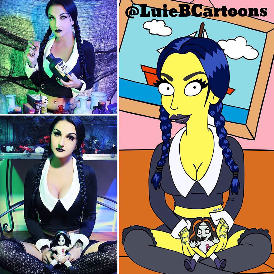 Artist Turns People Into Simpsons And Everyone Is Loving It Artist Turns People Into Simpsons And Everyone Is Loving It