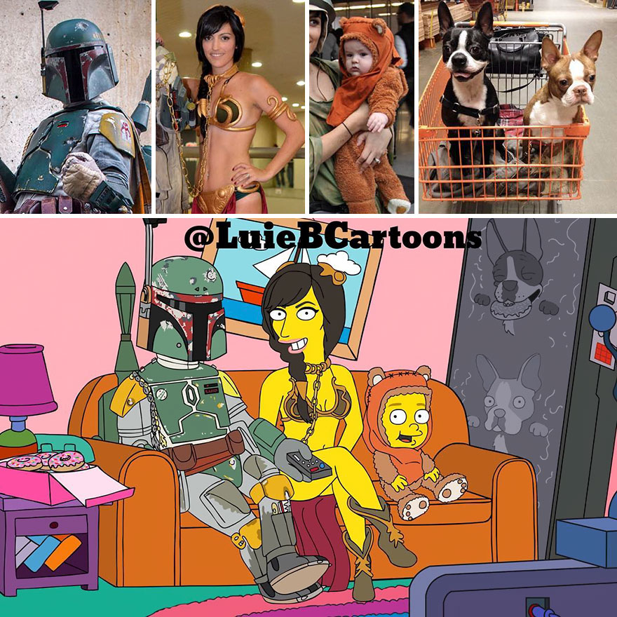 Artist Turns People Into Simpsons And Everyone Is Loving It Artist Turns People Into Simpsons And Everyone Is Loving It