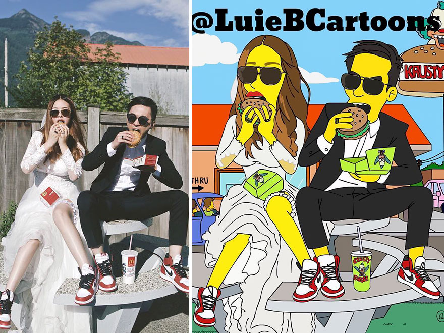 Artist Turns People Into Simpsons And Everyone Is Loving It Artist Turns People Into Simpsons And Everyone Is Loving It