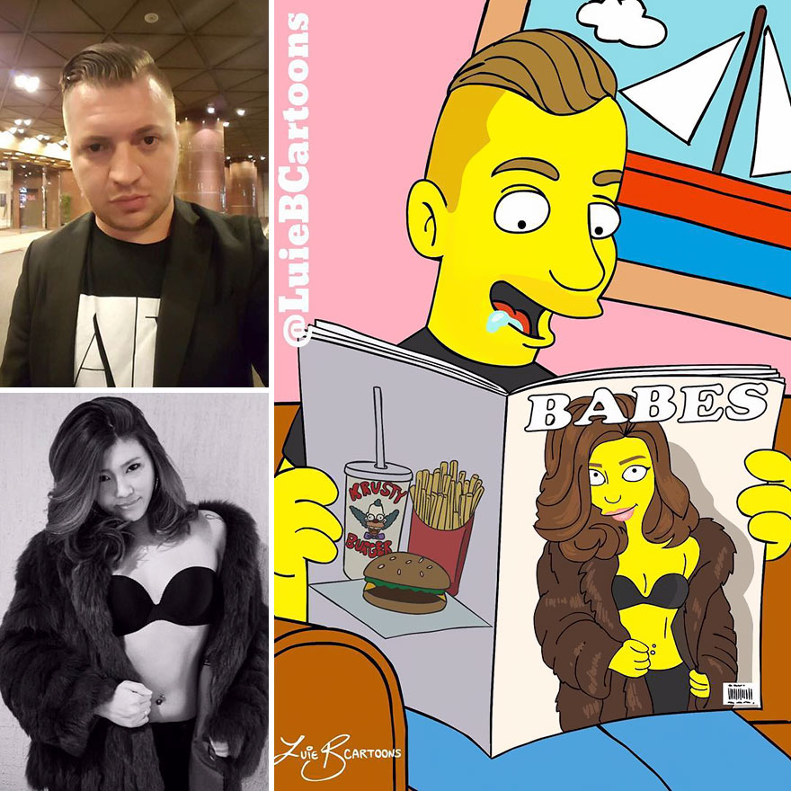 Artist Turns People Into Simpsons And Everyone Is Loving It Artist Turns People Into Simpsons And Everyone Is Loving It