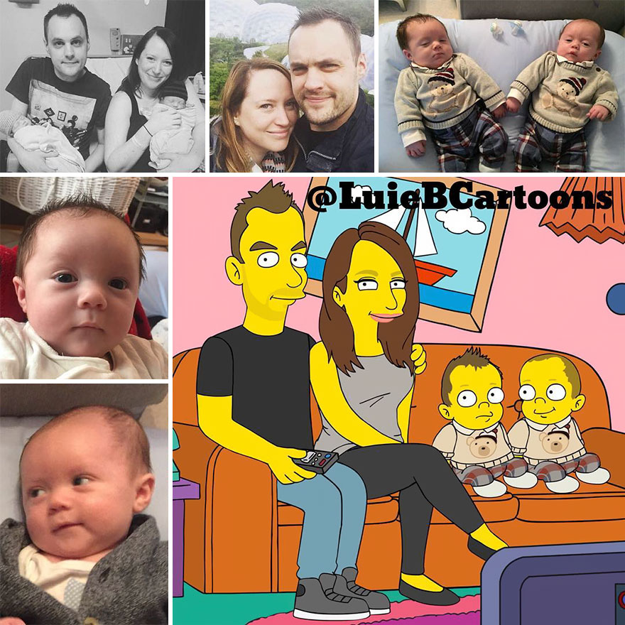 Artist Turns People Into Simpsons And Everyone Is Loving It Artist Turns People Into Simpsons And Everyone Is Loving It