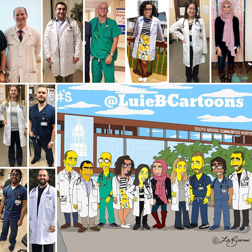 Artist Turns People Into Simpsons And Everyone Is Loving It Artist Turns People Into Simpsons And Everyone Is Loving It
