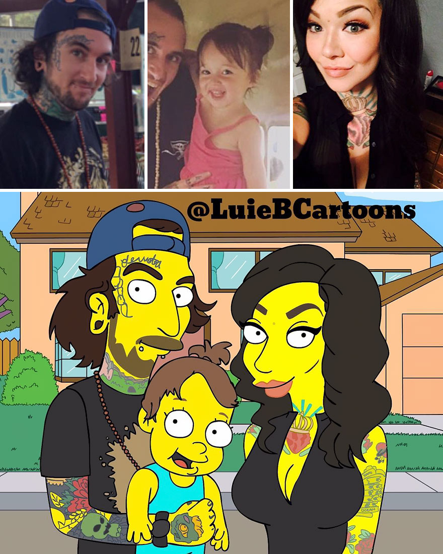 Artist Turns People Into Simpsons And Everyone Is Loving It Artist Turns People Into Simpsons And Everyone Is Loving It