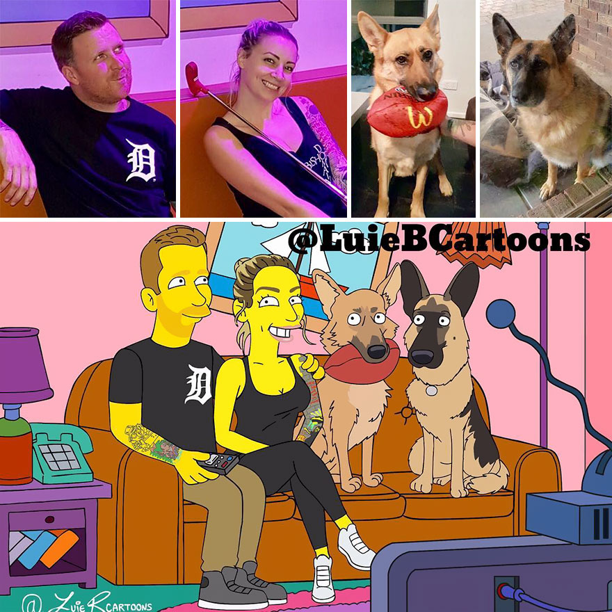 Artist Turns People Into Simpsons And Everyone Is Loving It Artist Turns People Into Simpsons And Everyone Is Loving It