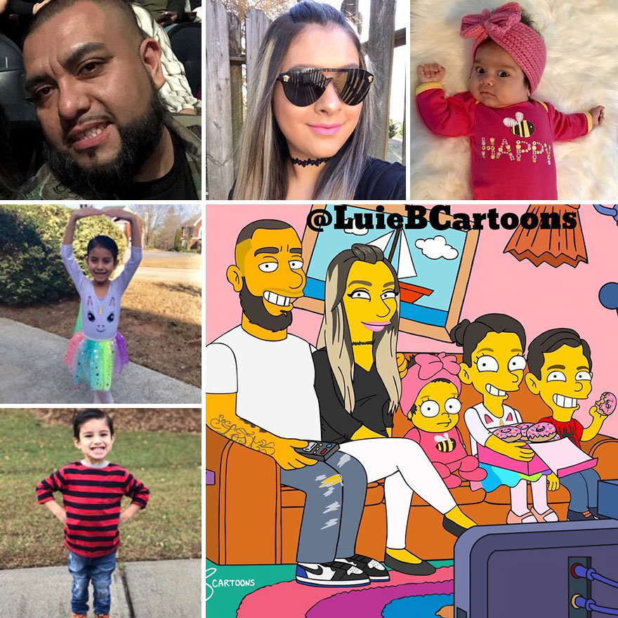 Artist Turns People Into Simpsons And Everyone Is Loving It Artist Turns People Into Simpsons And Everyone Is Loving It