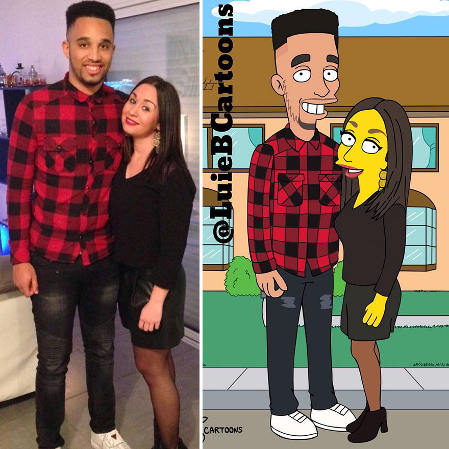 Artist Turns People Into Simpsons And Everyone Is Loving It Artist Turns People Into Simpsons And Everyone Is Loving It