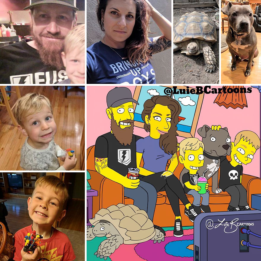 Artist Turns People Into Simpsons And Everyone Is Loving It Artist Turns People Into Simpsons And Everyone Is Loving It
