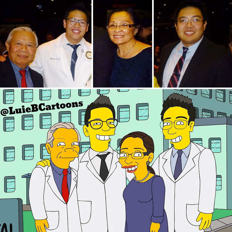 Artist Turns People Into Simpsons And Everyone Is Loving It Artist Turns People Into Simpsons And Everyone Is Loving It