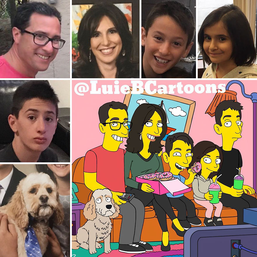 Artist Turns People Into Simpsons And Everyone Is Loving It Artist Turns People Into Simpsons And Everyone Is Loving It