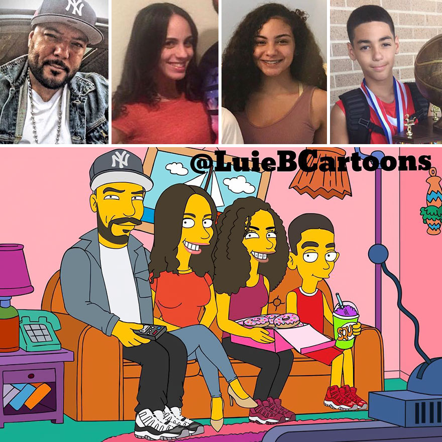 Artist Turns People Into Simpsons And Everyone Is Loving It Artist Turns People Into Simpsons And Everyone Is Loving It