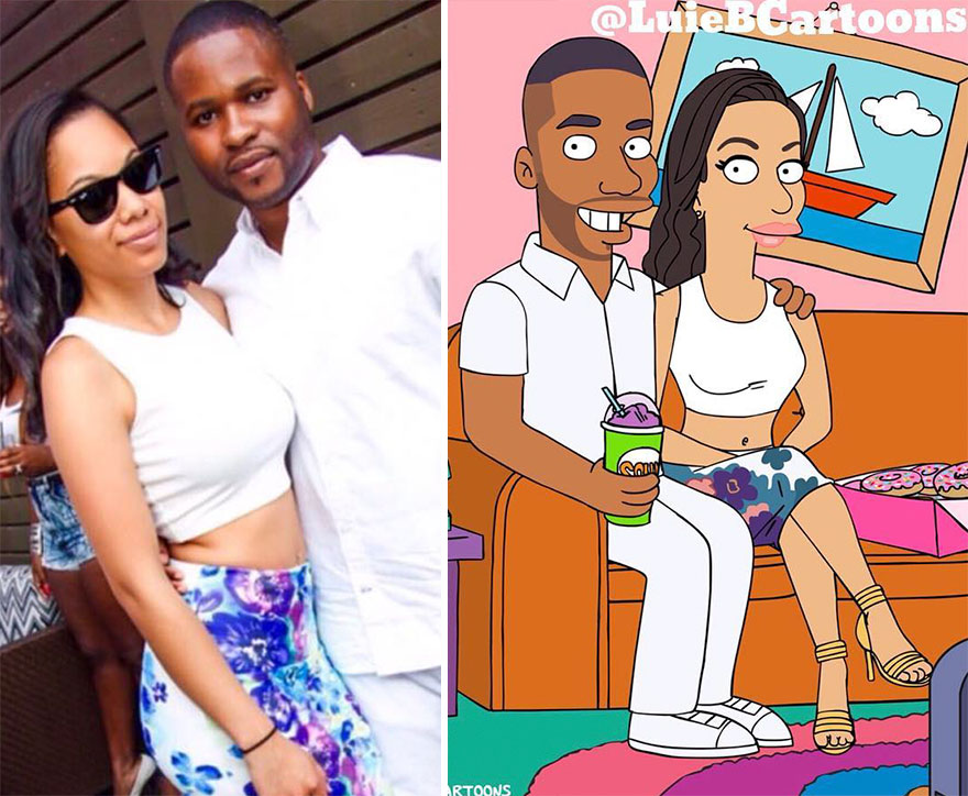 Artist Turns People Into Simpsons And Everyone Is Loving It Artist Turns People Into Simpsons And Everyone Is Loving It