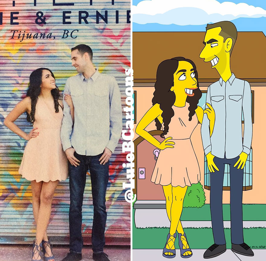 Artist Turns People Into Simpsons And Everyone Is Loving It Artist Turns People Into Simpsons And Everyone Is Loving It