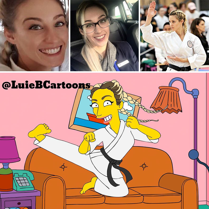 Artist Turns People Into Simpsons And Everyone Is Loving It Artist Turns People Into Simpsons And Everyone Is Loving It