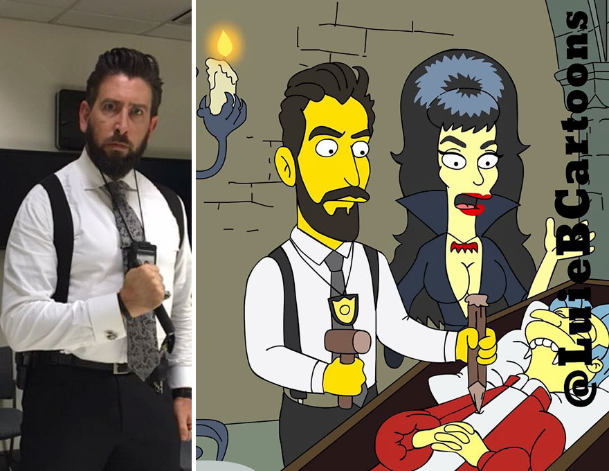 Artist Turns People Into Simpsons And Everyone Is Loving It Artist Turns People Into Simpsons And Everyone Is Loving It