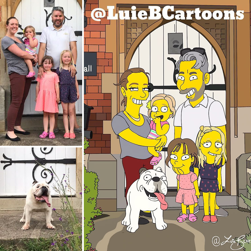 Artist Turns People Into Simpsons And Everyone Is Loving It Artist Turns People Into Simpsons And Everyone Is Loving It