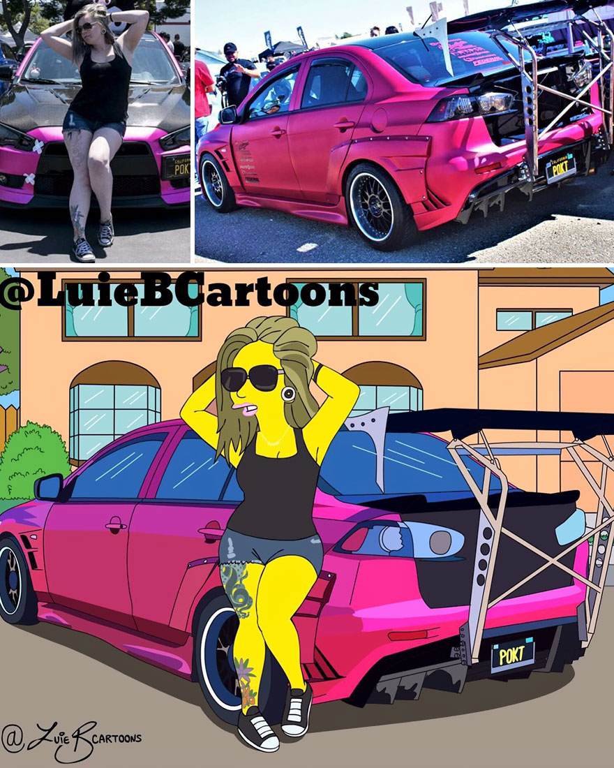 Artist Turns People Into Simpsons And Everyone Is Loving It Artist Turns People Into Simpsons And Everyone Is Loving It