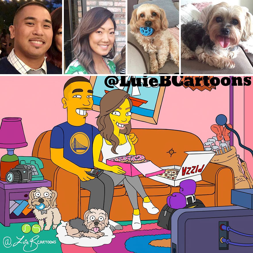 Artist Turns People Into Simpsons And Everyone Is Loving It Artist Turns People Into Simpsons And Everyone Is Loving It