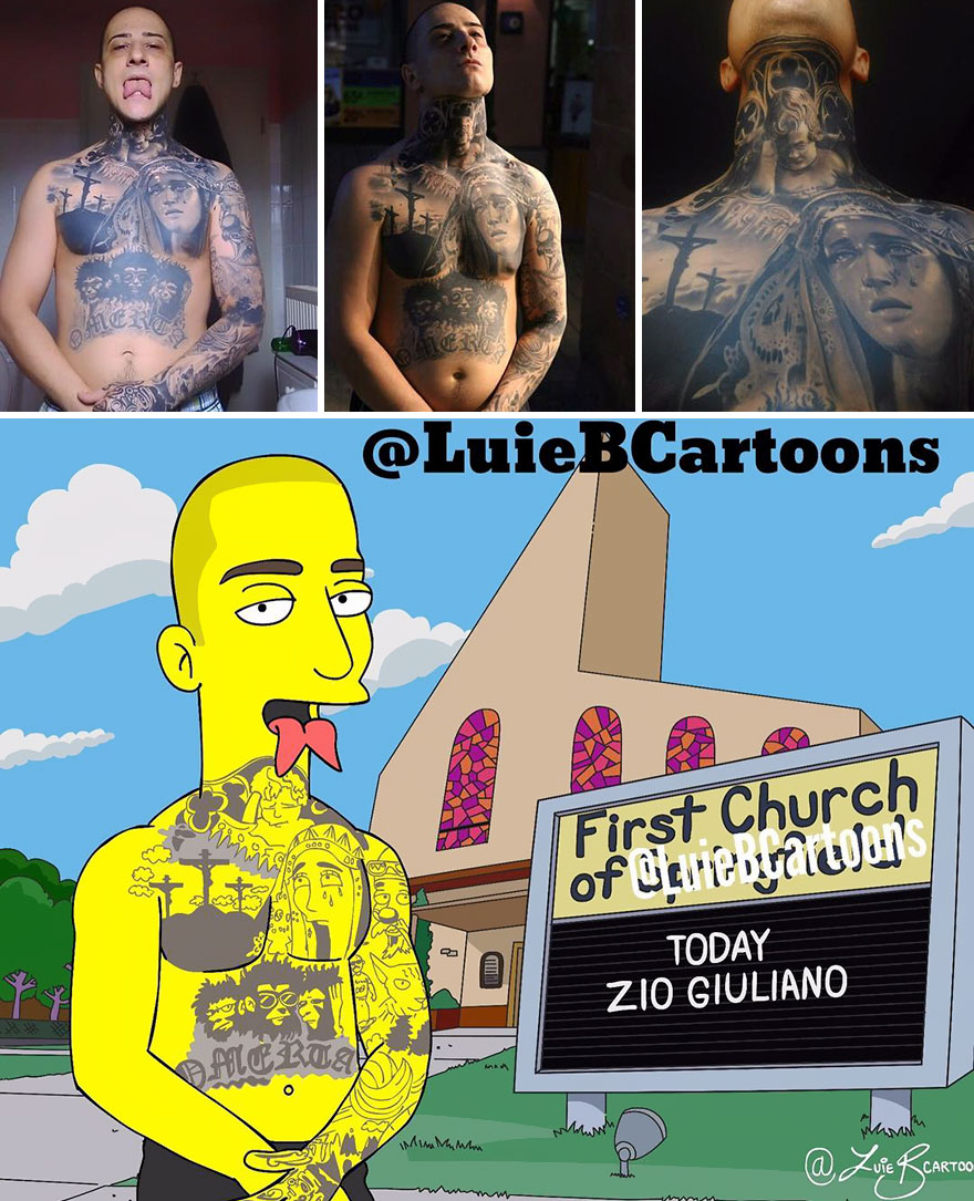 Artist Turns People Into Simpsons And Everyone Is Loving It Artist Turns People Into Simpsons And Everyone Is Loving It