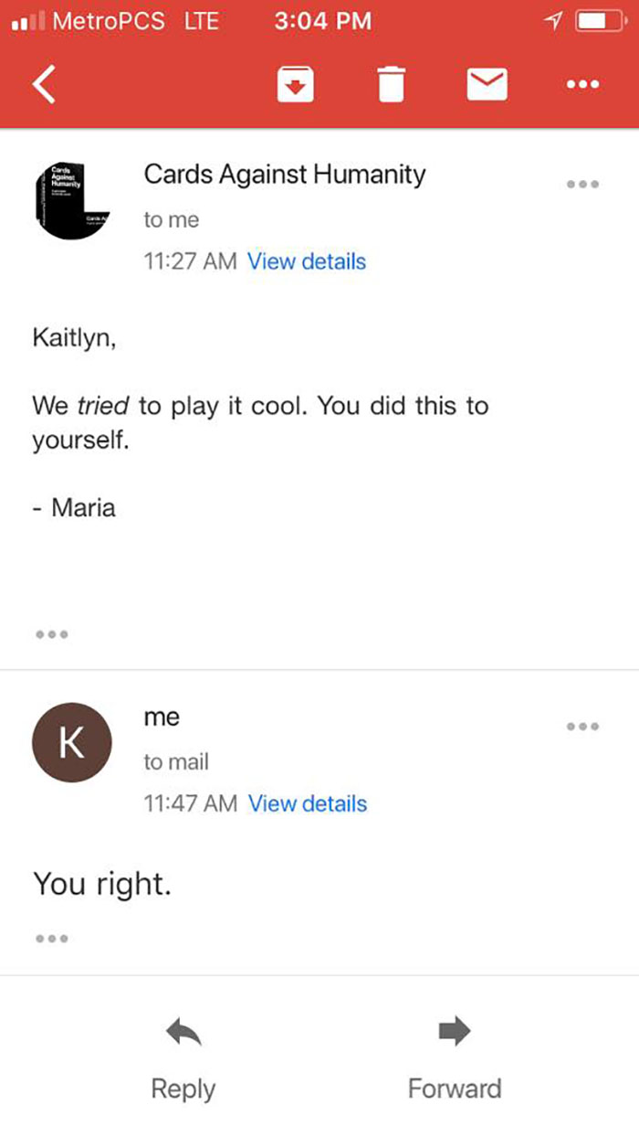 &#8220;Be Careful What You Wish For&#8221;: The Way Cards Against Humanity Responded To This Girl&#8217;s Complaint Is Hilarious