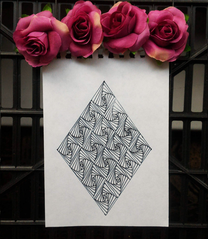 You Can Make These Optical Illusion Patterns Easily By Drawing Only Rectangles And Triangles You Can Make These Optical Illusion Patterns Easily By Drawing Only Rectangles And Triangles