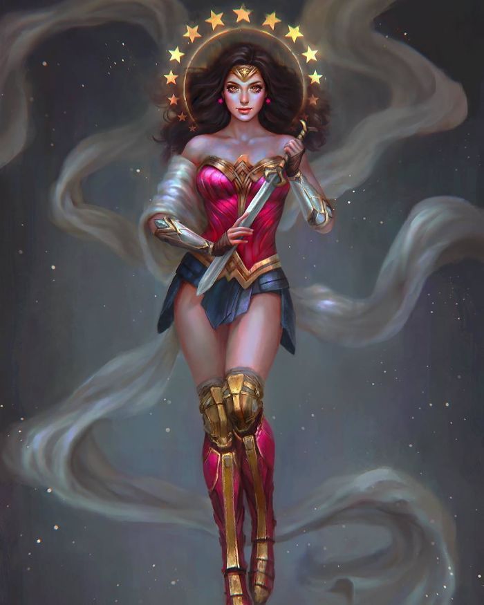 Artist Draws 33 Popular Characters In Her Dreamy Style Artist Draws 33 Popular Characters In Her Dreamy Style