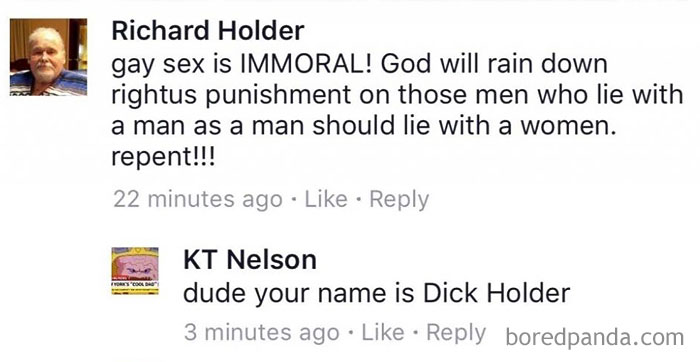 42 Of The Best Comebacks To Homophobic Comments Ever 42 Of The Best Comebacks To Homophobic Comments Ever