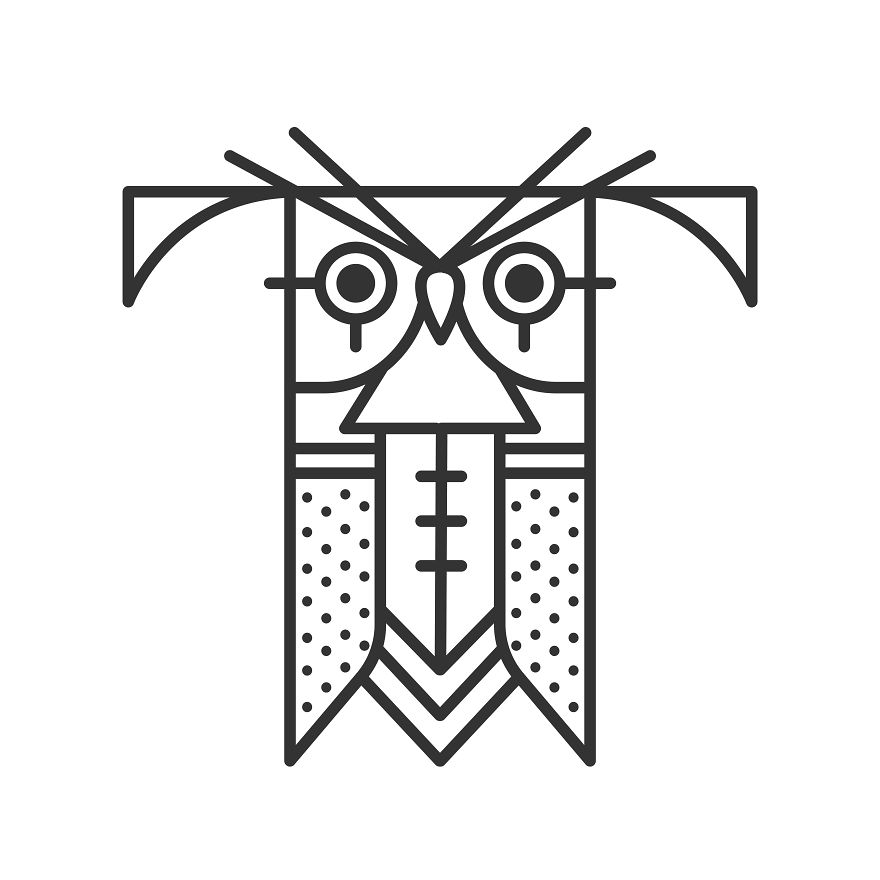 I Created An Alphabet From Owls I Created An Alphabet From Owls